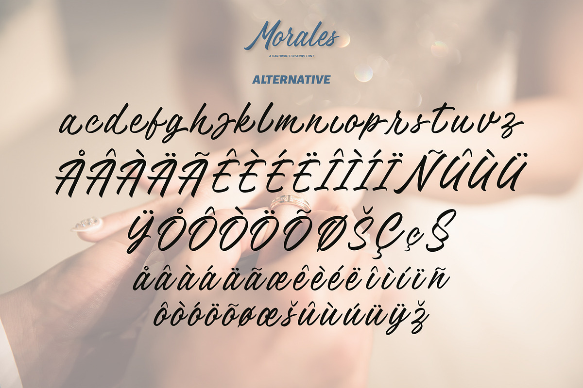 Morales - Handwritten Font, a Handwritten Font by Alphaleonis_std (Photo 6 of 6)