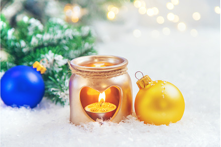 Beautiful christmas background with, a Holiday Photo by yanadjana