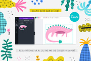 Dinosaur island - 250+ elements, an Animal Illustration by Olia (Thumbnail 5 of 12)