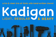 Kadigan: a fun sans-serif font trio!, a Sans Serif Font by Missy Meyer (Thumbnail 1 of 9)