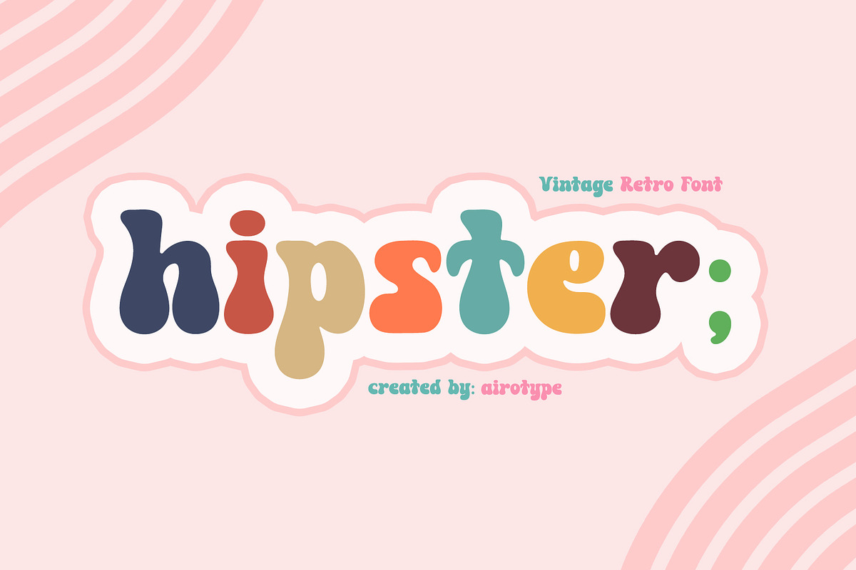 Hipster - Fun Vintage Retro Font, a Serif Font by Airotype (Photo 1 of 9)