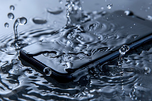 Mobile phone in water, a Technology Photo by AlyaAnd