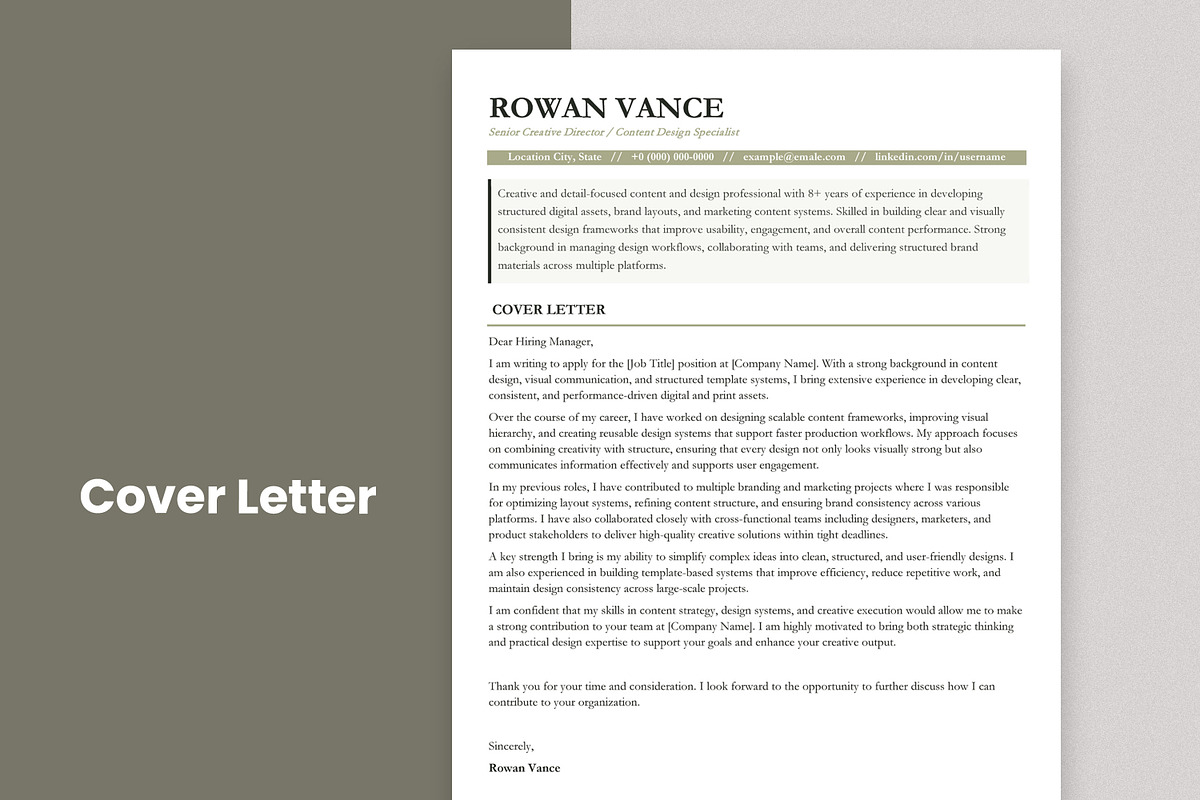 ATS Resume Template | Minimal CV, a Resume Template by Anjum Ilyas (Photo 5 of 7)