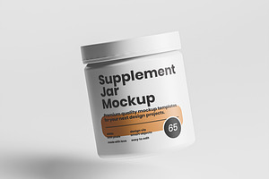 Supplement Jar Mockup, a Cups & Container Mockup by Designer Dude