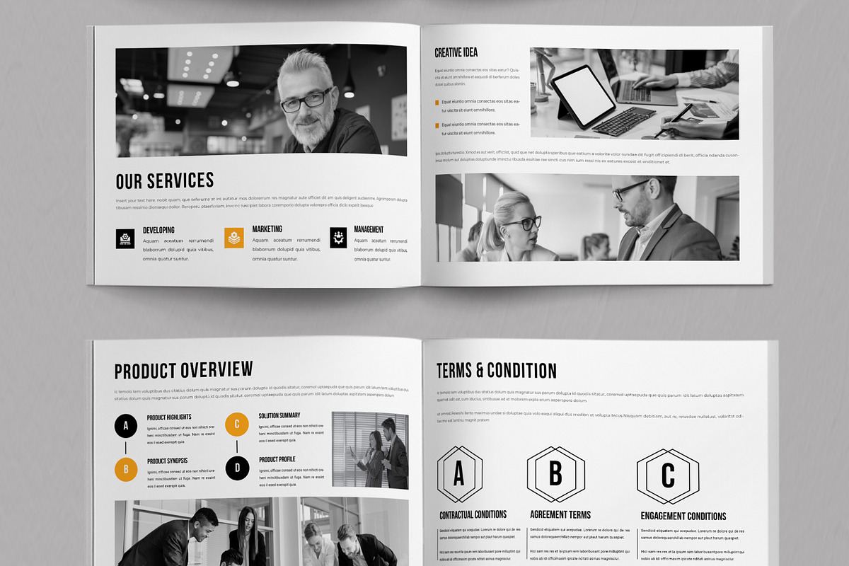 Company Profile Landscape Brochure, a Brochure Template by ContestDesign (Photo 5 of 5)