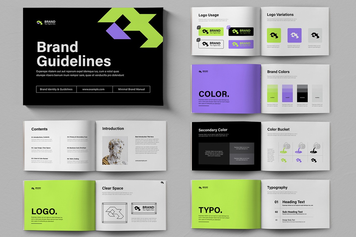 Brand Guidelines Template, a Brochure Template by ContestDesign (Photo 1 of 3)
