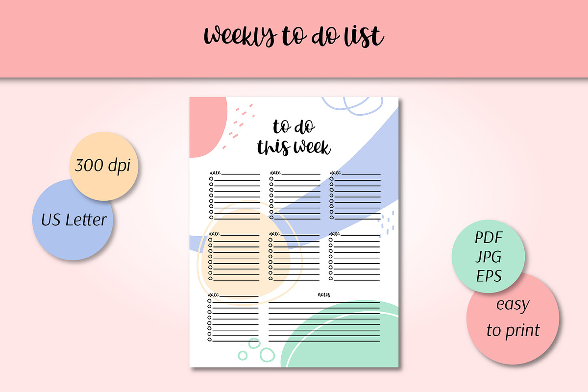 Personal Planner Printable Template, a Stationery Template by AnnaViolet_store (Photo 8 of 14)