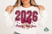 Knitted 2026 Happy New Year PNG, an Illustration by Craft Nest (Thumbnail 1 of 7)