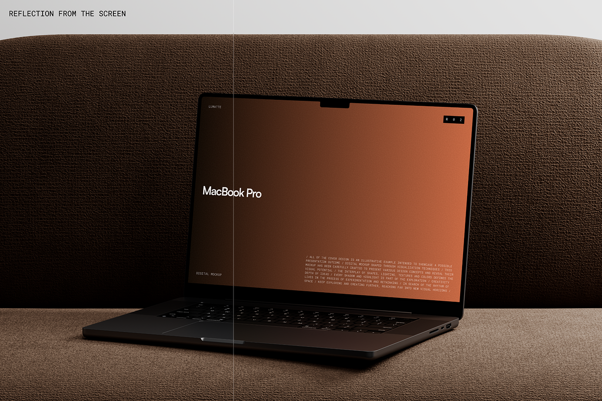 MacBook Pro Mockup Collection R02, a Mac Mockup by Lumatte (Photo 10 of 13)