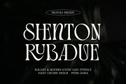 Shenton Rubadue, a Serif Font by Cruzine (Thumbnail 1 of 8)