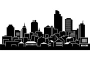 Modern City Skyline Silhouette, an Object Graphic by Creativeshirt (Thumbnail 6 of 20)