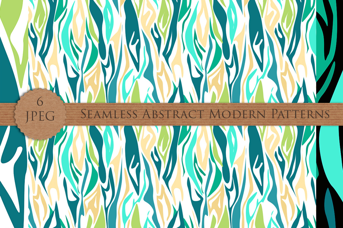 MODERN abstract seamless pattern set, a Pattern Graphic by Futurel (Photo 3 of 7)