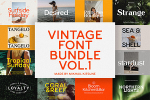 Vintage Font Bundle Vol.1
