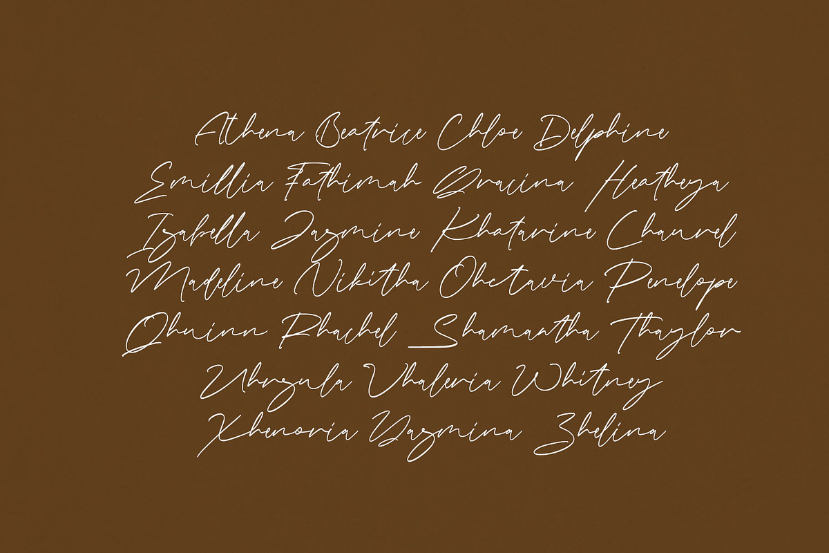 Nathasa Signature Font, a Handwritten Font by RantautypeStudio (Photo 11 of 15)