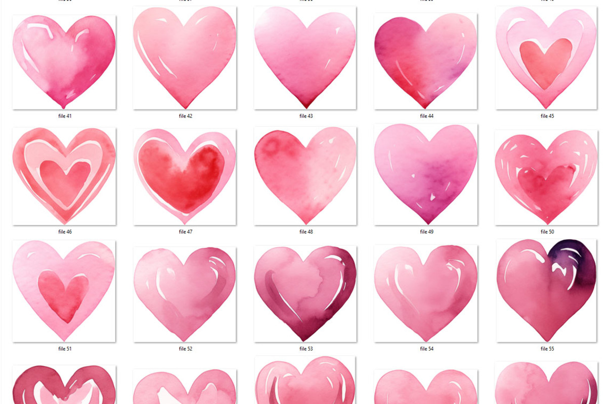 Watercolor heart clipart, an Object Graphic by MyLittleMeow (Photo 5 of 7)