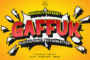 Gaffuk, a Sans Serif Font by twinstd (Thumbnail 1 of 11)