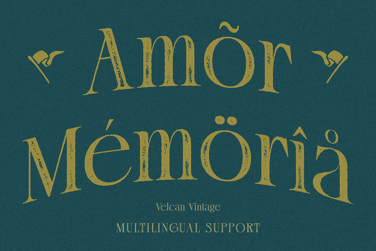 Velcan Vintage, a Serif Font by Craft Supply Co. (Photo 5 of 8)