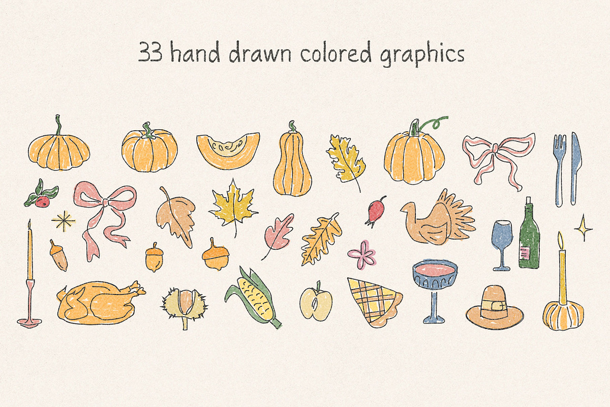 Whimsical Thanksgiving Collection, an Object Graphic by millering (Photo 3 of 7)
