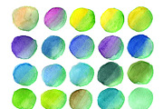 420 hand drawn watercolor spots, a Texture Graphic by Art Loft (Thumbnail 14 of 14)