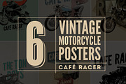 6 vintage motorcycle posters, a Graphic by Liviu (Thumbnail 1 of 4)