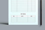 Birthday Party Planner Layout, a Stationery Template by MightyDesign (Thumbnail 3 of 8)