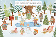 Winter Forest Friends, an Animal Illustration by Kattypainting (Thumbnail 5 of 10)