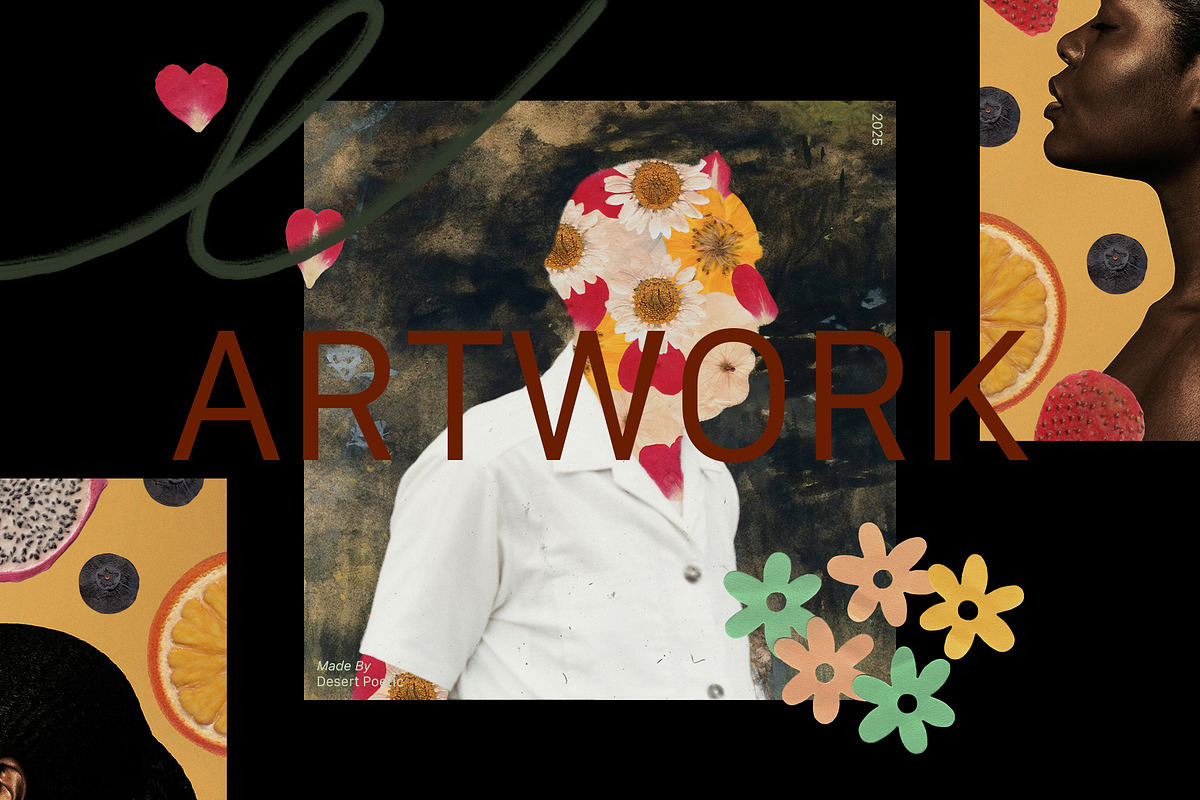 PRESSED BOTANY Floral & Fruit Cutout, an Object Graphic by Desert Poetic (Photo 3 of 10)