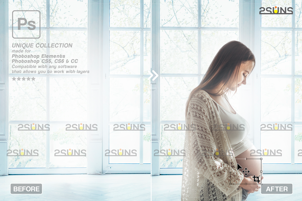 Backlit Window Digital Backdrop | Creative Market