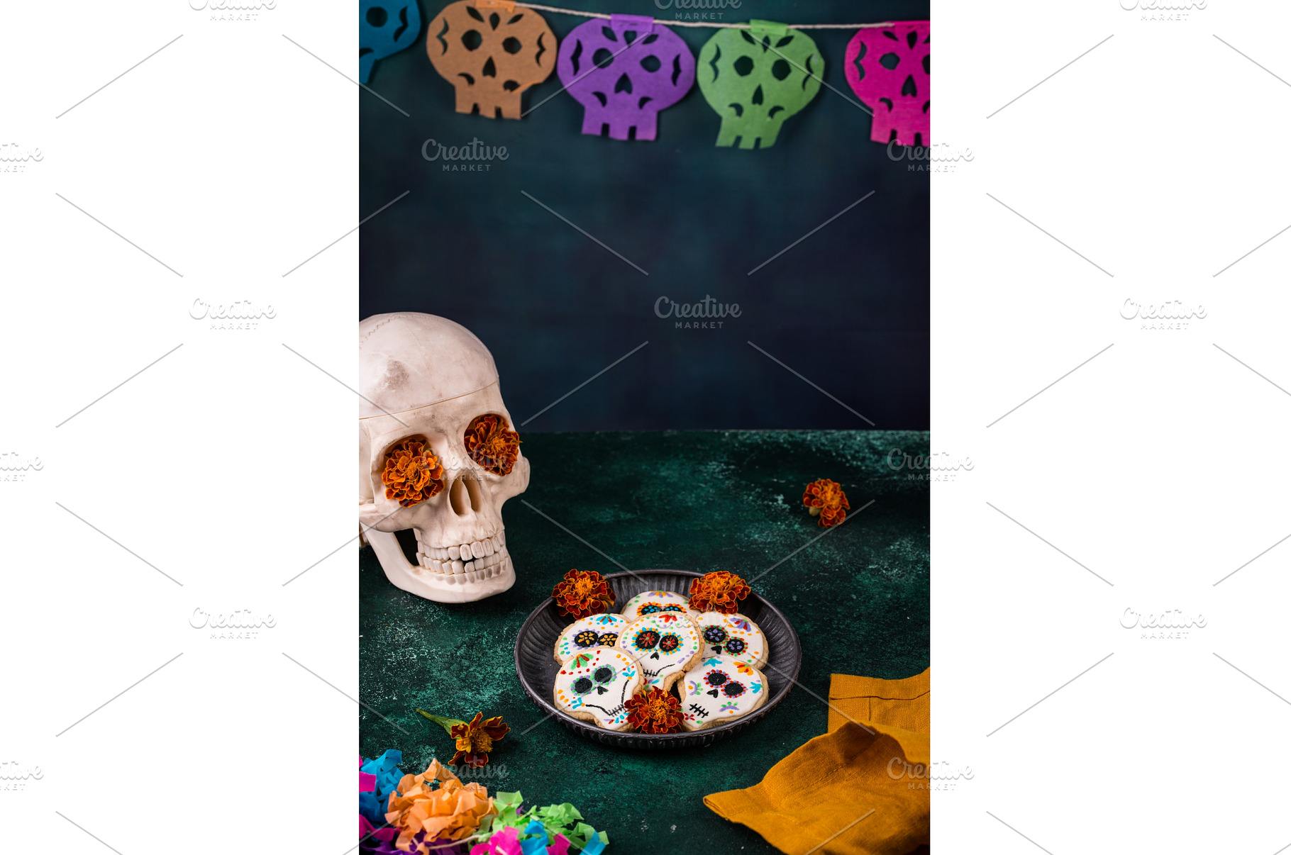 Mexican Halloween Dia de los Muertos, a Holiday Photo by Yulia Furman