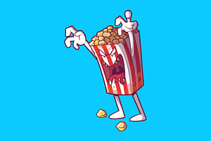 Monster Popcorn!, a Food Illustration by pedrors