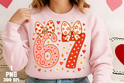 Funny Six Seven Valentine Coquette, an Illustration by Daily.Designs (Thumbnail 5 of 5)