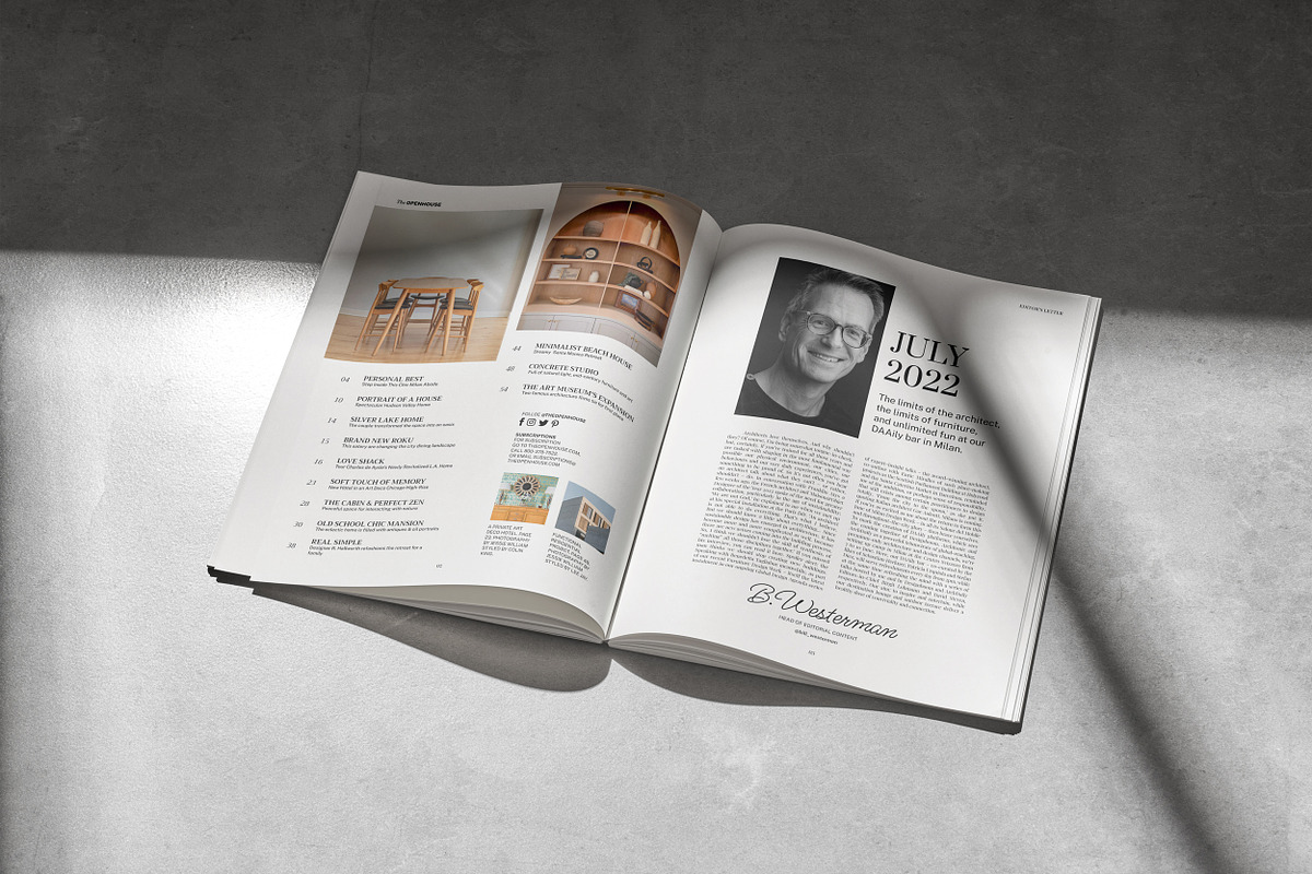 THE OPENHOUSE / Magazine Template, a Magazine Template by Studio Dara (Photo 4 of 24)