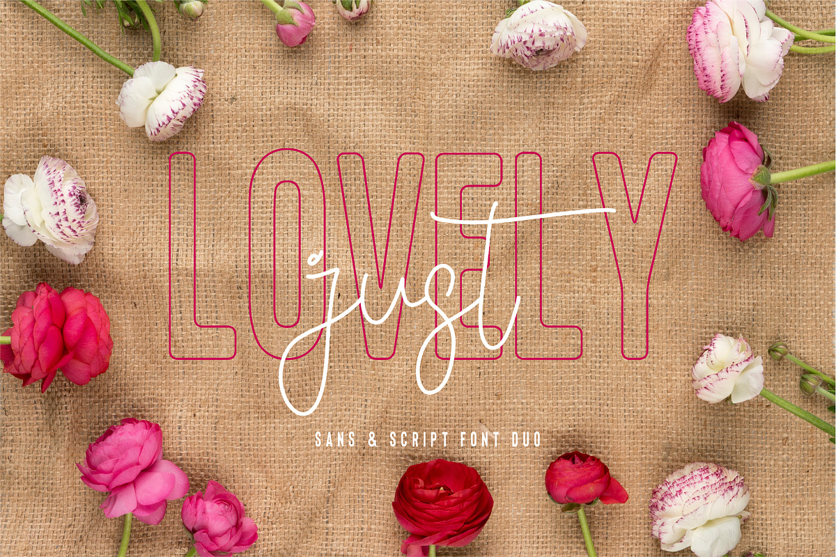 Floral Thunder Font Duo preview 3