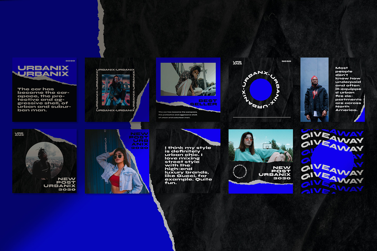 Urbanix 60 Instagram Post Template, a Social Media Template by Compaq_Creative (Photo 6 of 8)