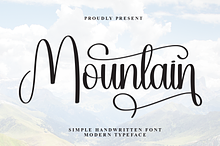 Mountain | Script Font