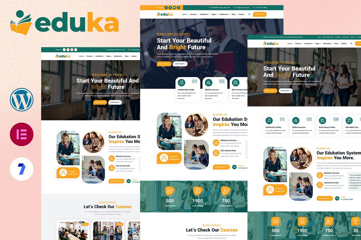 Education WordPress Theme, a WordPress Template by youtoview (Photo 1 of 3)