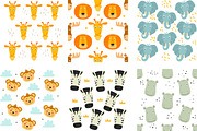Cute animals of Africa. Vector set, an Animal Illustration by Sumacj (Thumbnail 7 of 8)