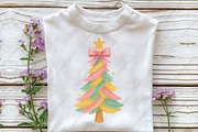 Preppy Brushstroke Christmas Tree, an Illustration by CraftArtStudio (Thumbnail 2 of 4)