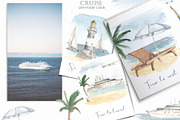 Cruise Watercolor collection, an Illustration by Marina Ermakova (Thumbnail 7 of 11)