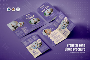 Prenatal Yoga Bifold Brochure, a Brochure Template by Fannan Studio
