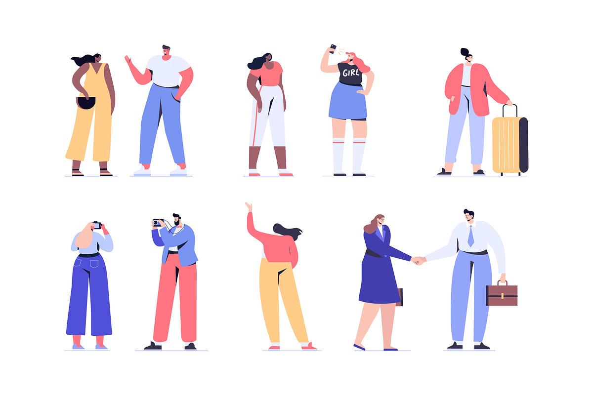 Big Vector set of people characters, a Person Illustration by Vector_Art (Photo 3 of 25)