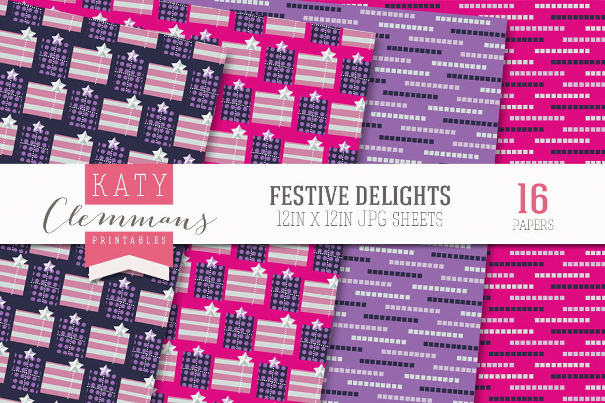 Festive Delights patterned paper preview 2