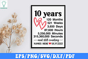 Wedding Anniversary SVG Bundle, a Graphic by Designer302 (Thumbnail 3 of 12)