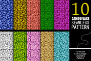 10 Camouflage Seamless Pattern, a Pattern Graphic by Pikgura (Thumbnail 1 of 3)