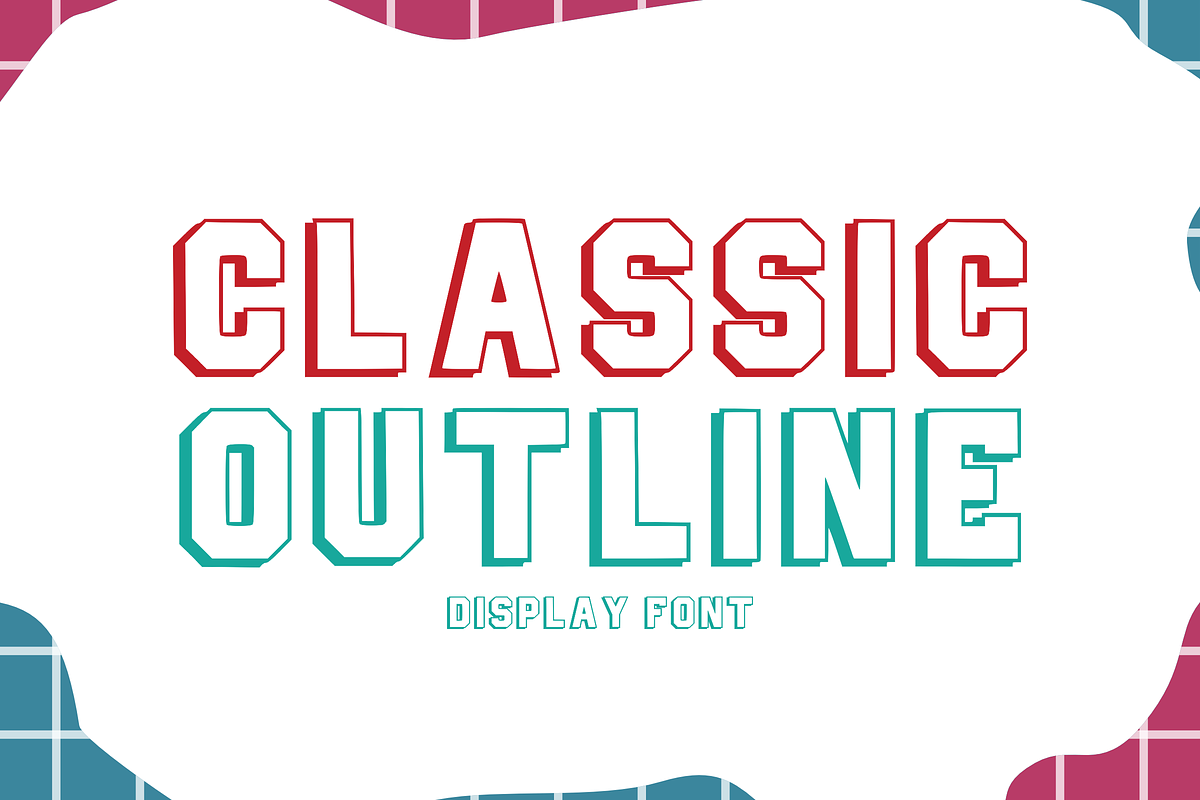 Sports Outline - Display Font, a Slab Serif Font by KiddoGlyphs Studio (Photo 3 of 5)