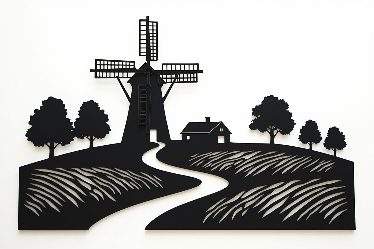 Dutch Windmill Field Set, an Illustration by Designs_River (Photo 8 of 10)