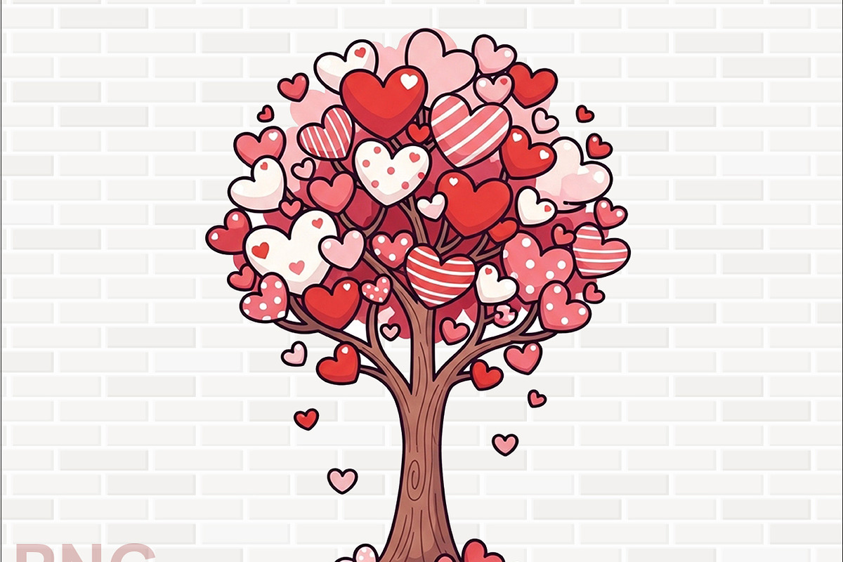 Heart Tree Clipart Bundle, a Graphic by crative8112 (Photo 8 of 11)