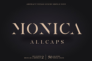 Monica Allcaps Font Duo