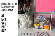 Spring Floral Laser Cut SVG, an Object Graphic by HelloWood (Thumbnail 4 of 4)