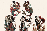 DEEP SEA LOVERS CLIPART PACK, a Person Illustration by Daring Digies (Thumbnail 5 of 9)